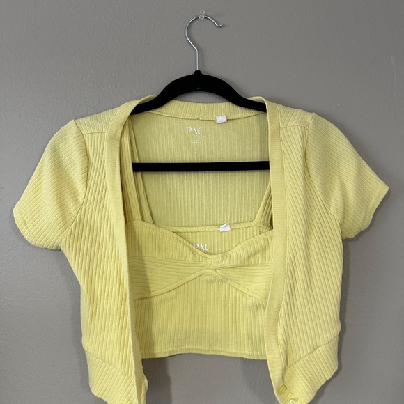 PacCares Sunny Day Tank & Cardigan Two-Piece Set - Picture 7 of 14